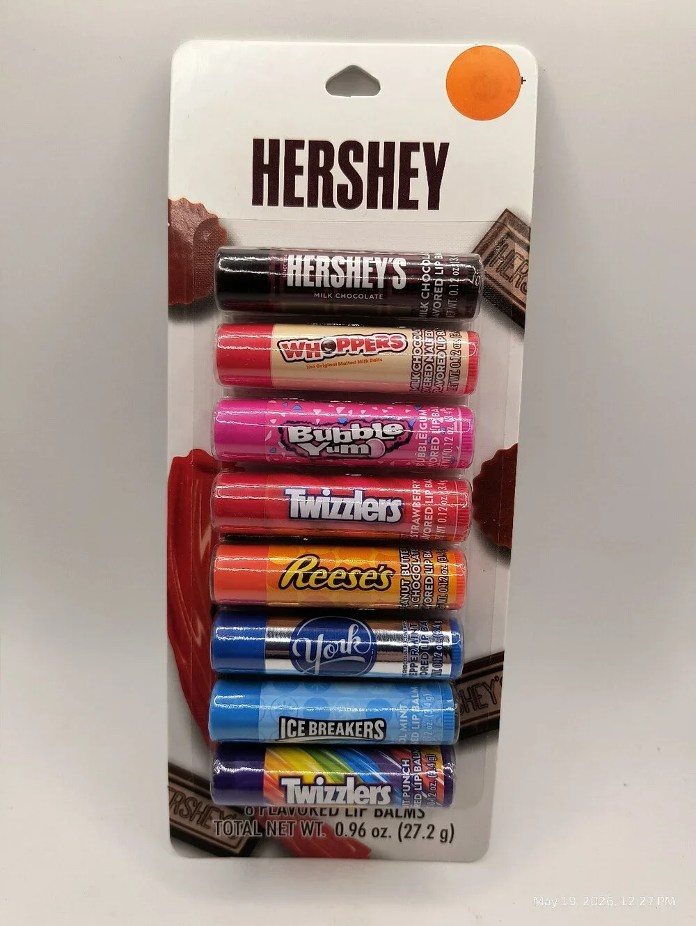 Assorted Candy-Flavored Lip Balms 8 Pack Dye Free Adult And Kids